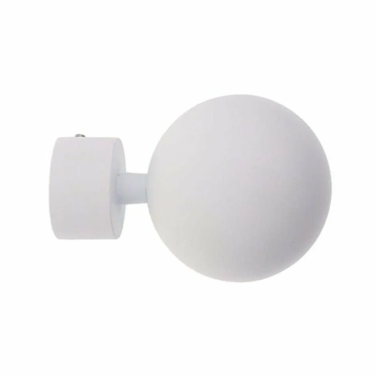 LUANCE Lot de 2 embouts tringle (D28 mm) Lino Gaia mat Blanc New