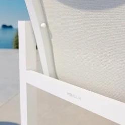MOBELLIA Lot de 2 fauteuils de jardin en aluminium Elba Blanc Online