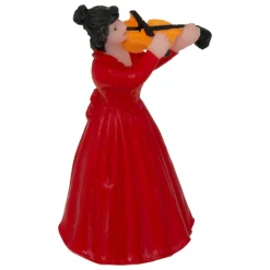 JJA Lot de 5 figurines et accessoires pour village (H22 cm) Musique et kiosque Multicolore Clearance