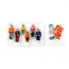 MY VILLAGE Lot de 6 figurines Snowboarders assis pour télésiège New