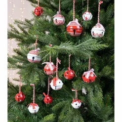 KAEMINGK Lot de 14 grelots en fer (H6 cm) Blanc et Rouge Outlet