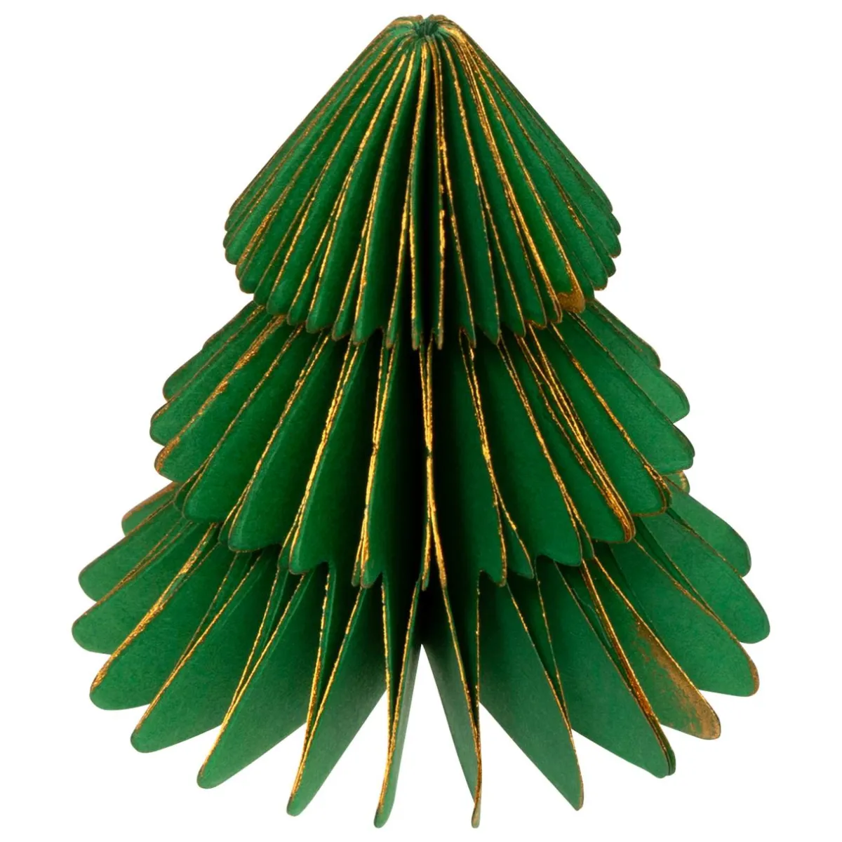 JJA Lot de 2 minis Sapins décoratifs (H6 cm) Papier magnétique Vert New