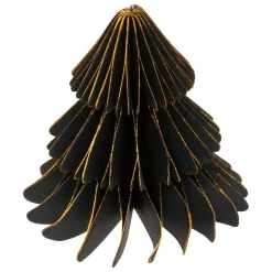 JJA Lot de 2 minis Sapins décoratifs (H6 cm) Papier magnétique Noir Outlet