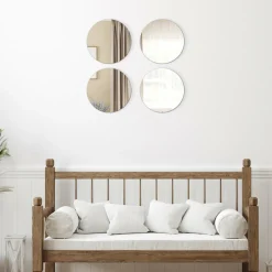 TENDANCE Lot de 4 miroirs adhésifs (D30 cm) Ronds Online