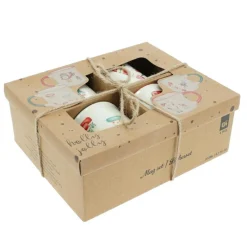 KOOPMAN Lot de 4 Mugs de Noël Noël douceur Multicolore Clearance