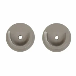 LUANCE Lot de 2 naissances tringle rideau (D28 mm) Lino mat Argent Clearance