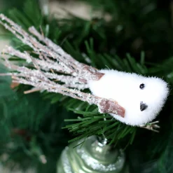 Feeric Lights & Christmas Lot de 3 oiseaux (H16 cm) Palermo sur pince Blanc Discount