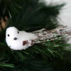 Feeric Lights & Christmas Lot de 3 oiseaux (H16 cm) Palermo sur pince Blanc Discount