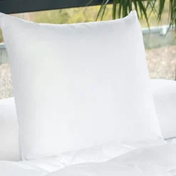 EMINZA Lot de 2 oreillers carrés (60 x 60 cm) Moelleux Anti-acariens Blanc Sale