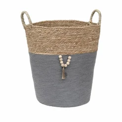 TENDANCE Lot de 3 paniers à linge (H45 cm) Jya Gris Outlet