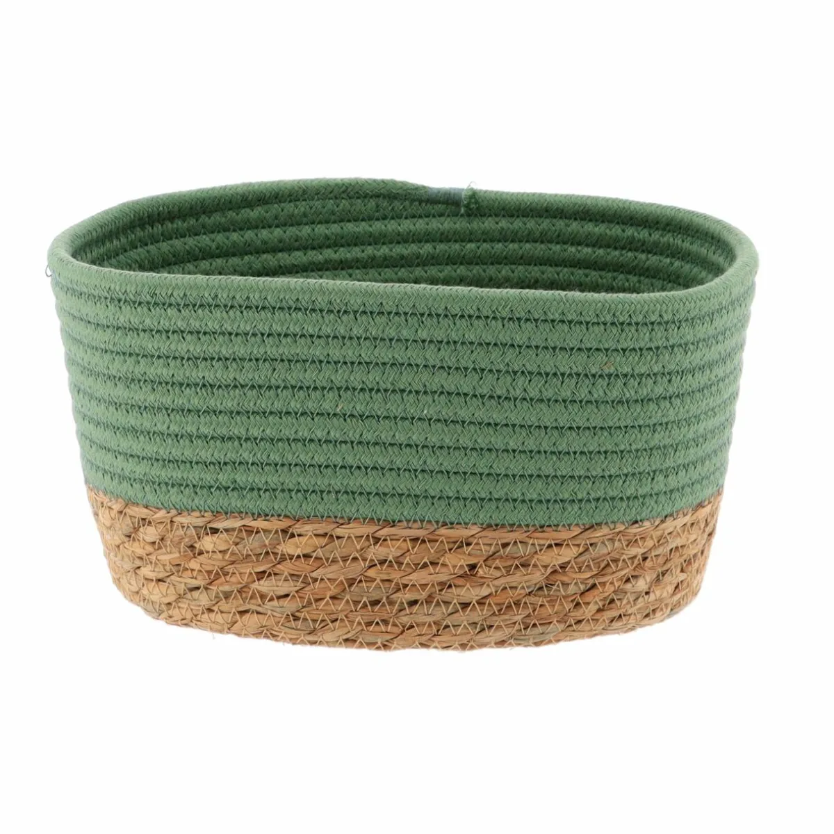 TENDANCE Lot de 3 paniers de rangement (H13 cm) Timeless Vert Vert kaki Sale