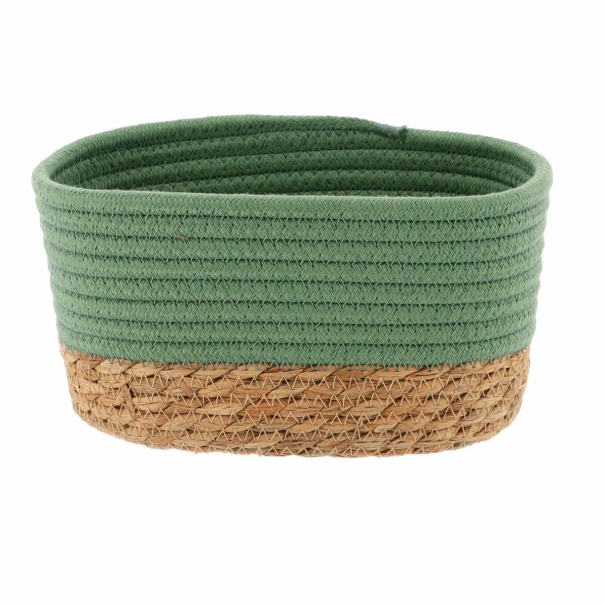 TENDANCE Lot de 3 paniers de rangement (H13 cm) Timeless Vert Vert kaki Sale