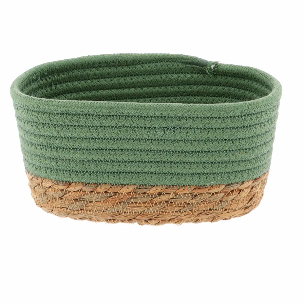 TENDANCE Lot de 3 paniers de rangement (H13 cm) Timeless Vert Vert kaki Sale