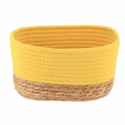 TENDANCE Lot de 3 paniers de rangement (H13 cm) Timeless Jaune moutarde Sale