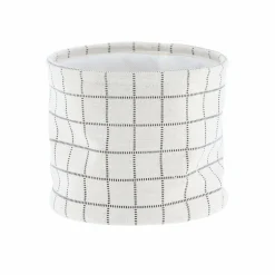 TENDANCE Lot de 3 paniers de rangement (H17 cm) Carreaux Blanc Sale