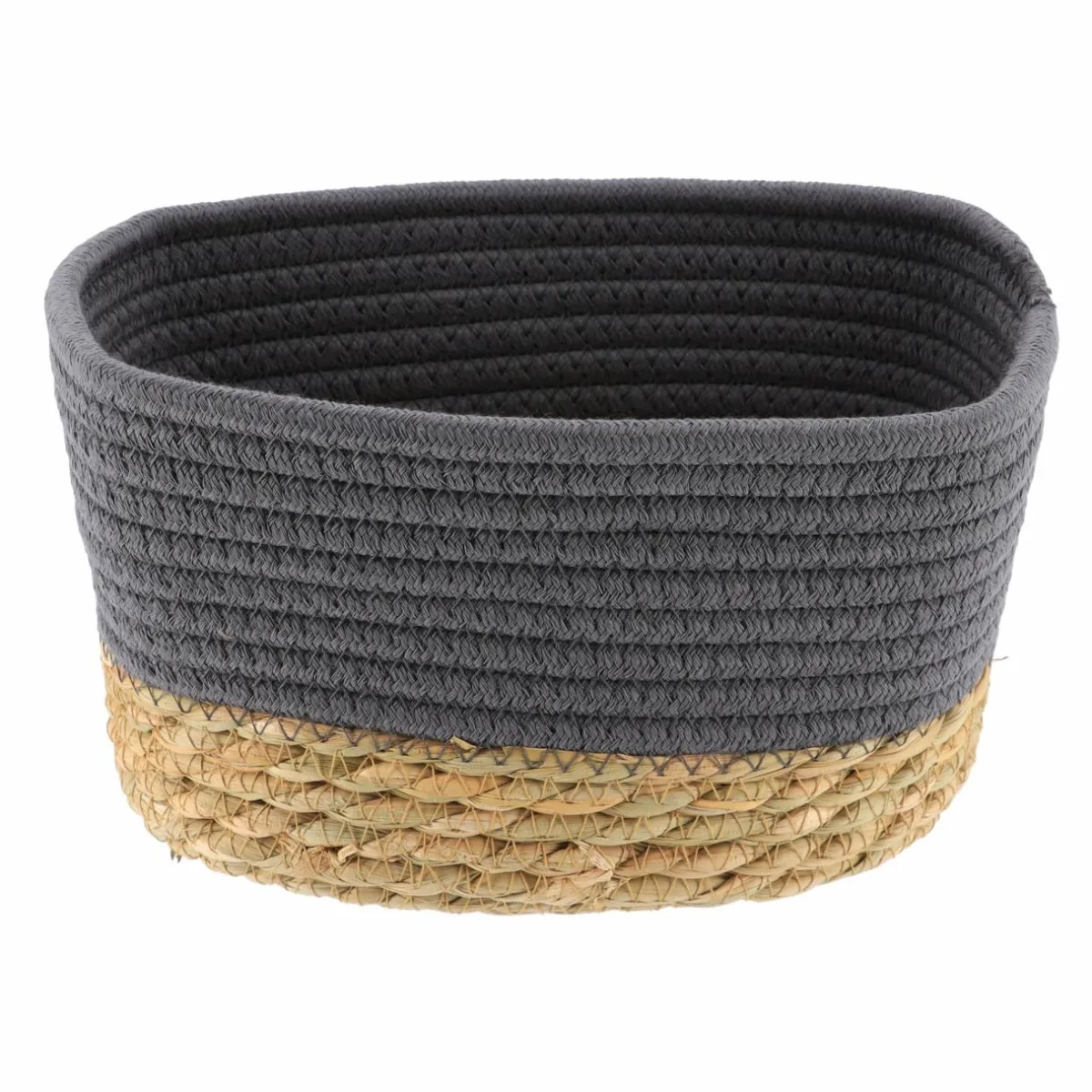 TENDANCE Lot de 3 paniers de rangement (H13 cm) Timeless Gris Hot
