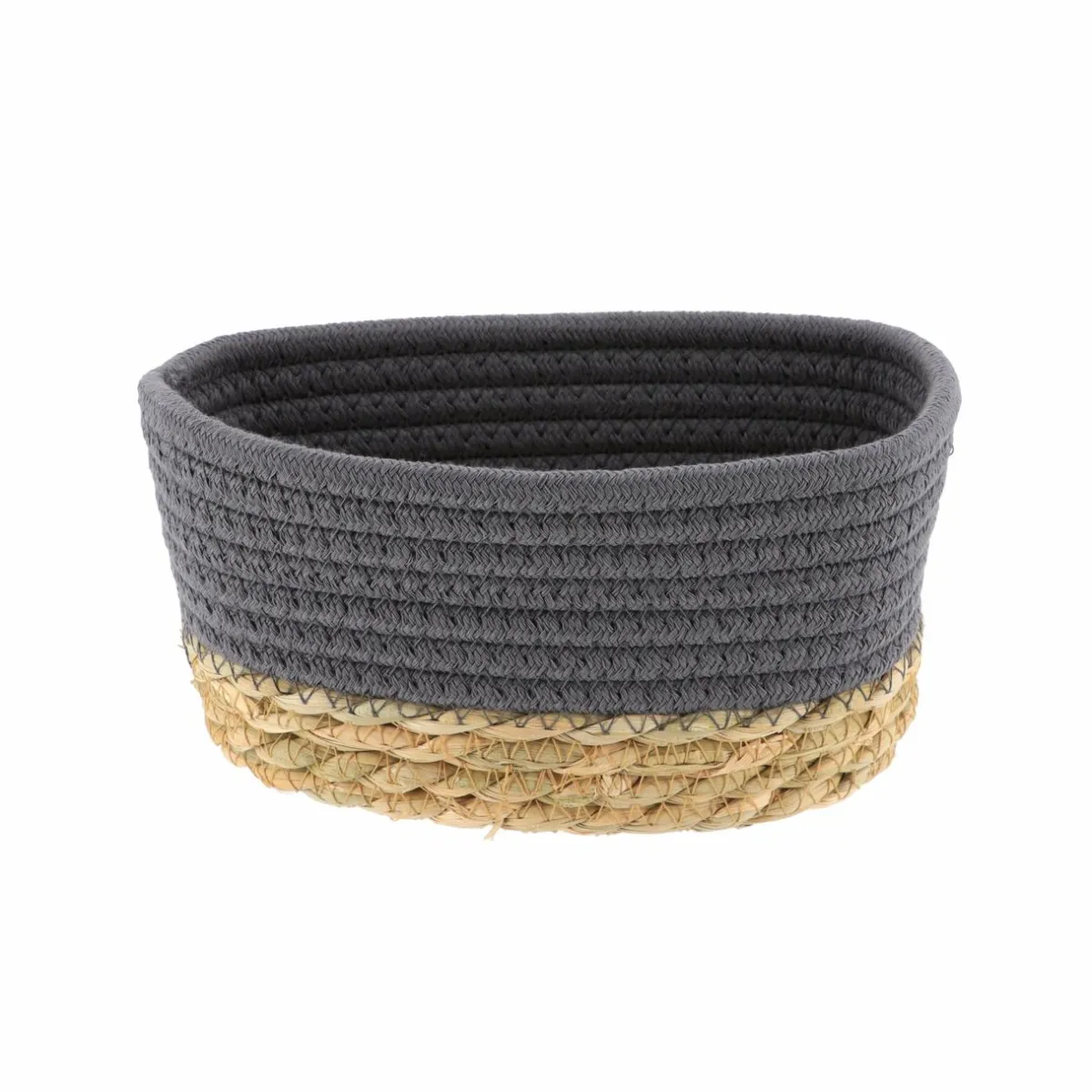 TENDANCE Lot de 3 paniers de rangement (H13 cm) Timeless Gris Hot