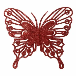 KAEMINGK Lot de 2 papillons (H11 cm) Fanny Rouge Outlet