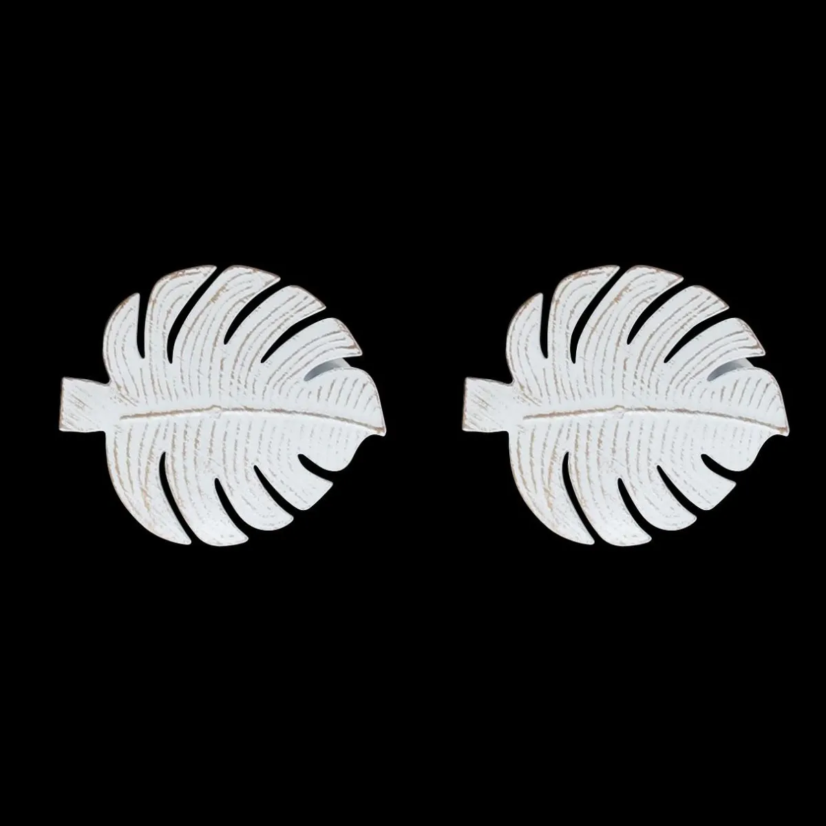 LUANCE Lot de 2 pinces rideau Acapulco et or Blanc Online