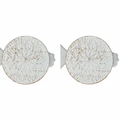 LUANCE Lot de 2 pinces rideau Archi Blanc Hot