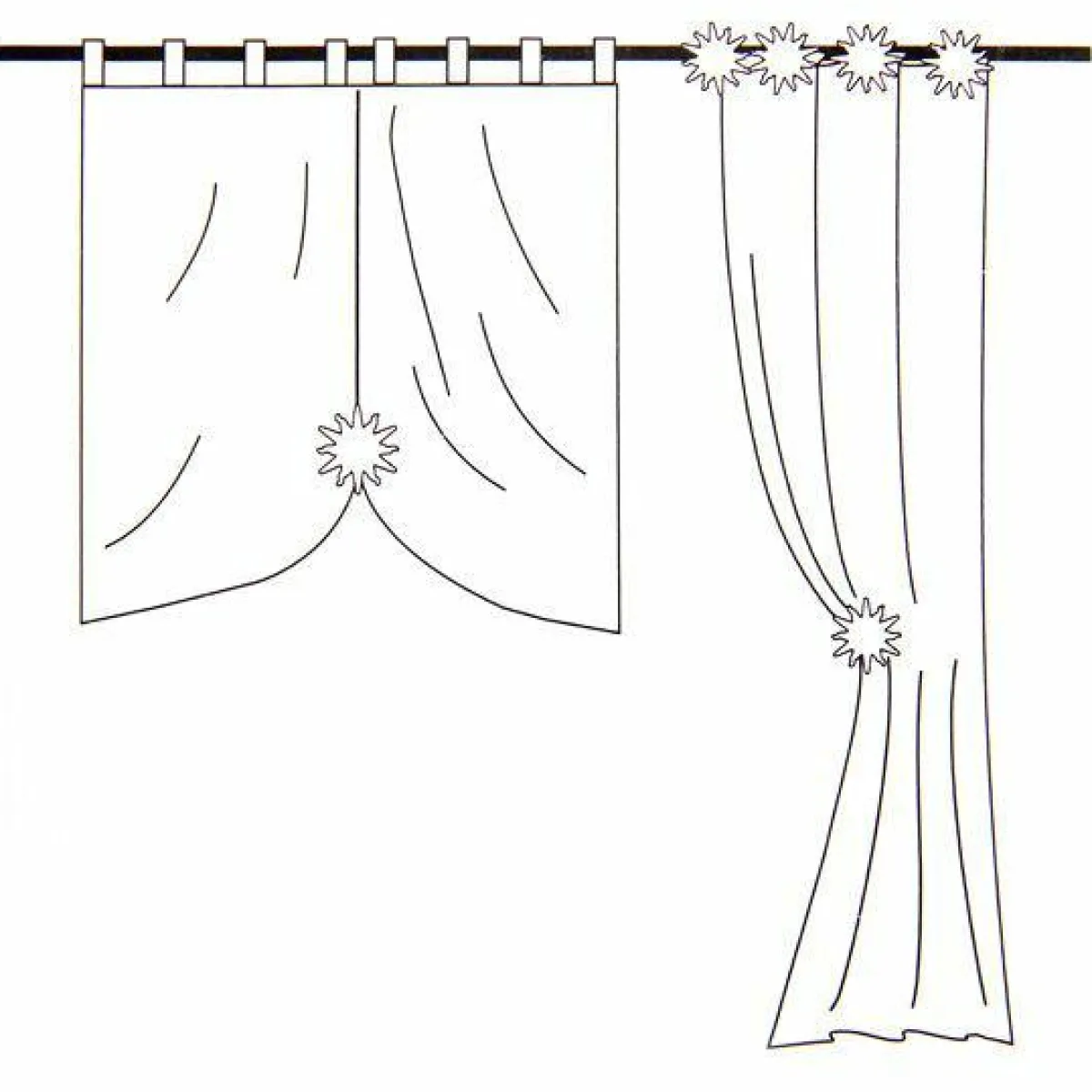 LUANCE Lot de 2 pinces rideau Central Park Or Clearance