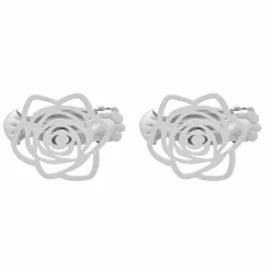 LUANCE Lot de 2 pinces rideaux Lina hes Blanc