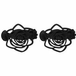 LUANCE Lot de 2 pinces rideaux Lina es Noir Sale
