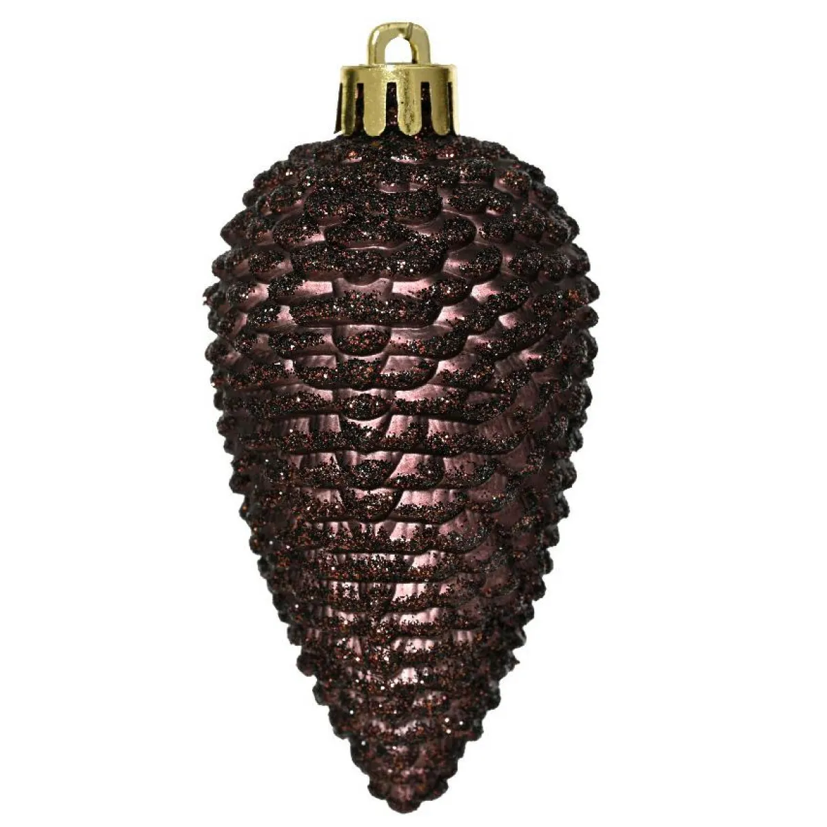 KAEMINGK Lot de 6 pommes de pin à suspendre (H8 cm) Alpine Noir truffé Discount