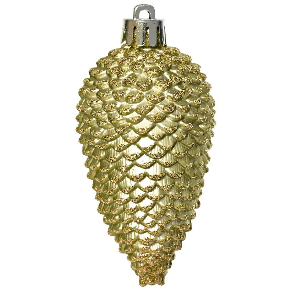 KAEMINGK Lot de 6 pommes de pin à suspendre (H8 cm) Alpine Thé Vert Discount