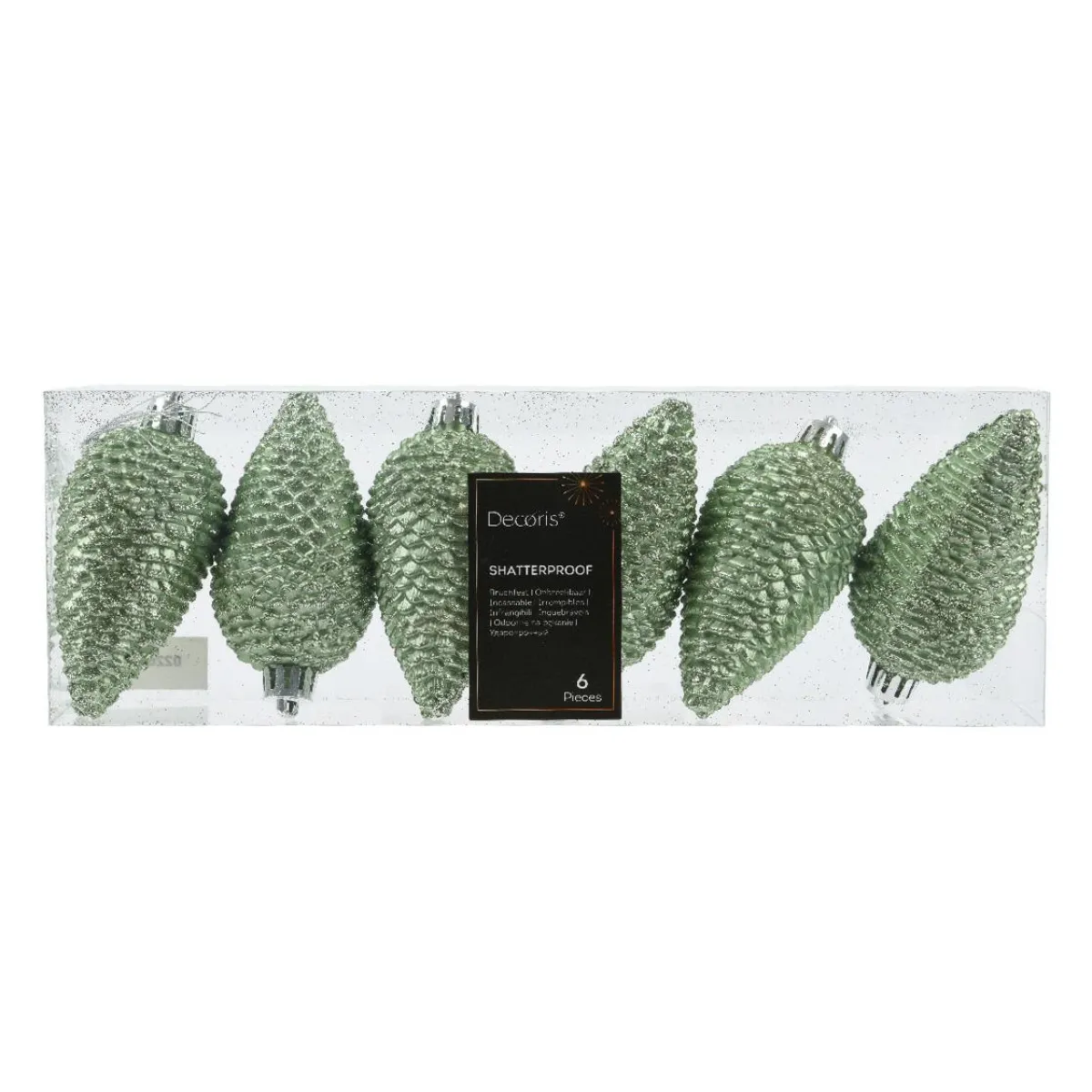 KAEMINGK Lot de 6 pommes de pin à suspendre (H8 cm) Alpine Vert matcha Online
