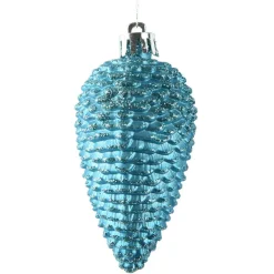KAEMINGK Lot de 6 pommes de pin à suspendre (H8 cm) Alpine Bleu pétillant Online