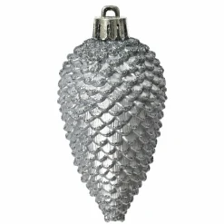 KAEMINGK Lot de 6 pommes de pin à suspendre (H8 cm) Alpine Bleu vaporeux