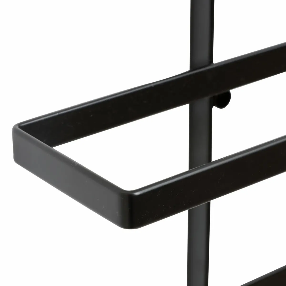 EMINZA Lot de 2 porte-bouteilles muraux métal 12 emplacements (H139 cm) Léo Noir Best