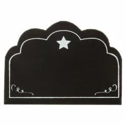 Feeric Lights & Christmas Lot de 4 porte-nom ou menu ardoise Noir Best