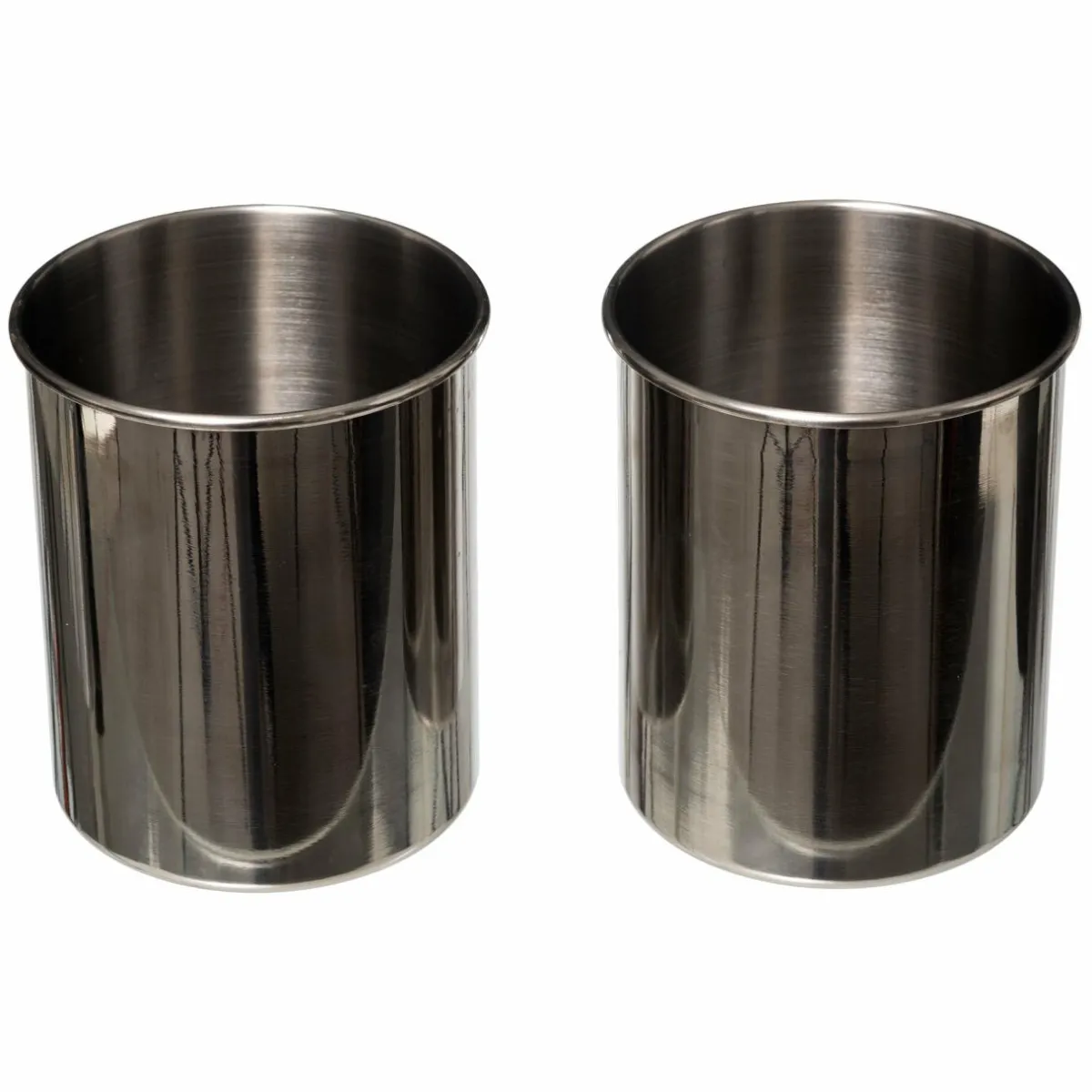 5 Five Simply Smart Lot de 2 pots à ustensiles Siao Inox et bambou Naturel New