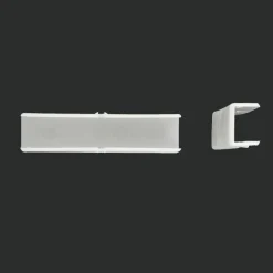 LUANCE Lot de 2 raccords de rail plat Blanc New