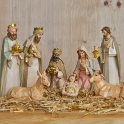 KAEMINGK Lot de 8 santons (Hauteur 20 cm) de Gioia Beige Sale