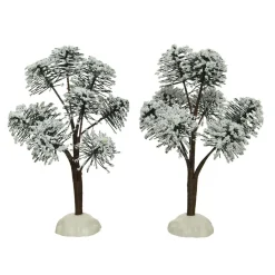 KAEMINGK Lot de 2 sapins Felia pour aménager un village Sale