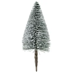 FEERIC LIGHTS Lot de 4 sapins sur pince (H16-H13 cm) Forêt enchantée enneigé Vert Sale