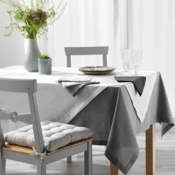 DOUCEUR D'INTERIEUR Lot de 3 serviettes coton (40 x 40 cm) Charline Blanc New