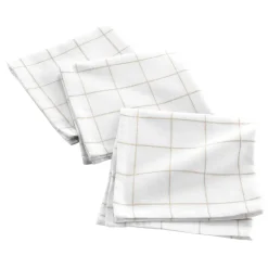 douceur d'intu017drieur Lot de 3 serviettes coton (40 x 40 cm) Axel Blanc Online