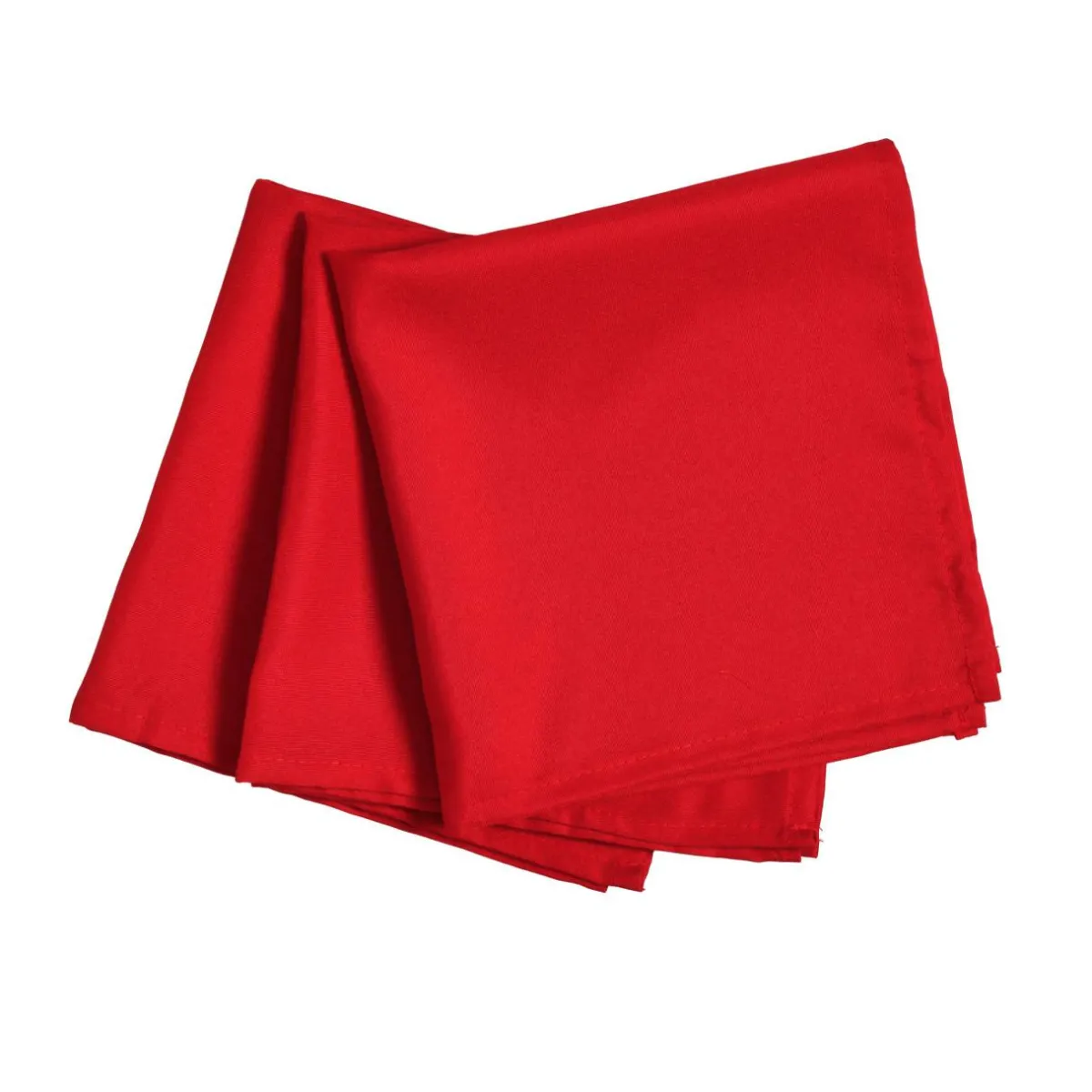 EMINZA Lot de 3 serviettes de table polyester (40 x 40 cm) Elise s Rouge Hot