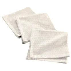 douceur d'intu017drieur Lot de 3 serviettes de table (40 x 40 cm) Stella Blanc Outlet