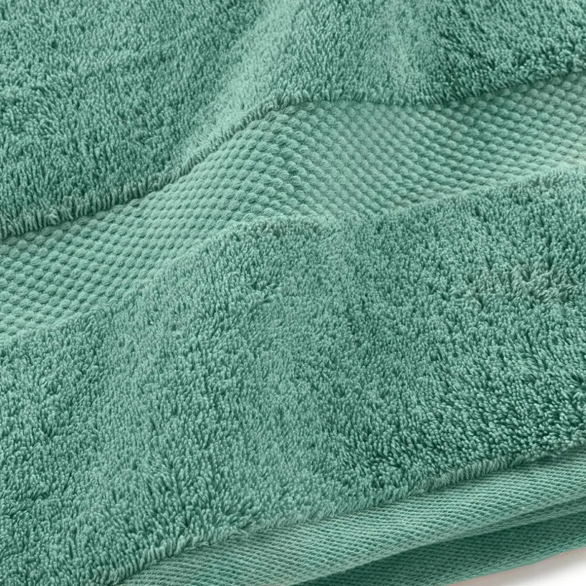 douceur d'intu017drieur Lot de 4 serviettes de toilette coton (70 x 130 cm) Elegance céladon Vert Outlet
