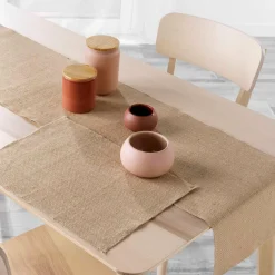 DOUCEUR D'INTERIEUR Lot de 2 sets de table jute (33 x 45 cm) Leny Beige New