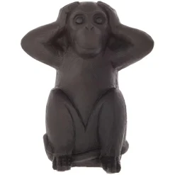 ATMOSPHERA Lot de 3 singes déco (H24 cm) Sagesse Noir New