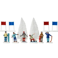 KAEMINGK Lot de 12 skieurs et accessoires Sport d'hiver