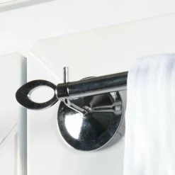 LUANCE Lot de 2 supports adhésifs métal Chrome Gris Outlet
