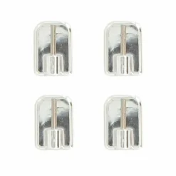 LUANCE lot de 4 supports adhésifs Chrome Gris Hot