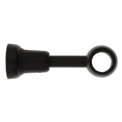 LUANCE Lot de 2 supports tringle extensible bois (L140 - 160 cm/ D28 mm) Nils mat Noir Online